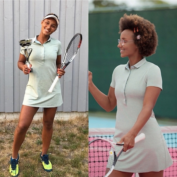 Outdoor Voices Dresses & Skirts - OUTDOOR VOICES Players Polo Green Dress